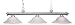 Z-Lite 100703PT-SW16 56-Inch 3-Light Billiard / Island Fixture with White Swirl Glass Shades