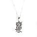 Sterling Silver Night Owl Charm and Chain title=