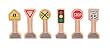 Melissa & Doug Whittle World - Traffic Signs Set