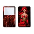 Ghost in the Pod - Red (Girl) Design Skin Decal Sticker for Apple iPod video 30GB/ 60GB/ 80GB Player