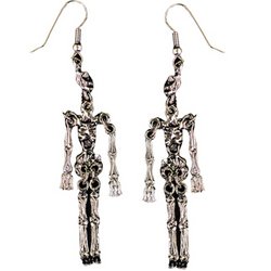 EARRINGS METAL SKELETON