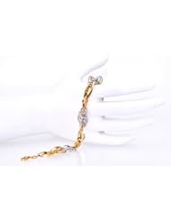 14K Two-Tone Gold Link Bracelet