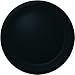 Dinner Size Paper Plates for Party- Black (24 Count)