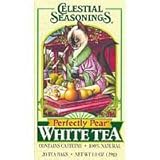 Celestial Seasonings Perfectly Pear White Tea - 20 Tea Bags, 18 Pack Celestial Seasonings Perfectly Pear White Tea - 20 Tea Bags, 18 Pack
