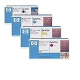 *Genuine HP 4-Pack Toner Cartridge Combo for HP Color LaserJet 3600 Printer Series 3600n 3600dn. One Each: Q6470A/ Q6471A/ Q6472A/ Q6473A In Retail Package