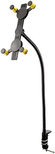 Elecsonix 360 Rotating Desktop Stand Lazy Bed Clamp Tablet Holder Mount for iPad 4, 3, 2, Air,7 to 14 inch Tab ipad - 360 Degree Rotation, Adjustable Bracket, Goose Neck