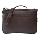 Piel Double Executive Computer Bag (Chocolate)