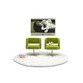 Lundby - L609028 - Maison de Poup�e - TV + Fauteuils - Stockholm