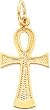 10K Gold Ankh Egyptian Cross Pendant