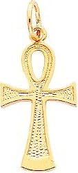 10K Gold Ankh Egyptian Cross Pendant