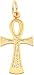 10K Gold Ankh Egyptian Cross Pendant