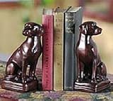 Chocolate Labrador Retriever Bookends