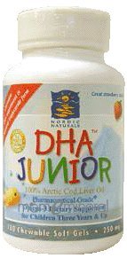 DHA Junior - Strawberry 180 gel caps by Nordic Naturals