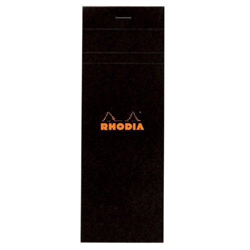 Rhodia Classic Black Staple Bound Graph Paper Pad 3 X 8 (#8)
