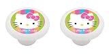Hello Kitty Set of 2 Decorative Ceramic Drawer Knobs