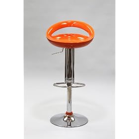 Half Moon Bar stool in Orange by Lexington Modern