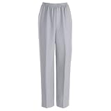 Alfred Dunner Classics Solid Color Pants GREY 16