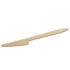 Einweg-Messer aus Birkenholz (10er-Pack)