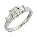Eighteen Carat White Gold Diamond Cluster Ring
