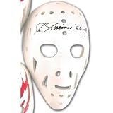 Eddie Giacomin New York Rangers Signed Full Size Rangers Mask HOF Inscription - Autographed NHL Helmets and Masks