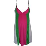 Green Pink White Maternity Dress