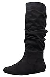 Soda Womens Zulu-S Boot - Black Suede Size 7