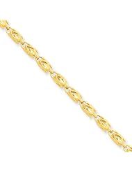 3.5mm 14 Karat Yellow Gold Diamond-Cut Marquise Link Chain - 20 inch
