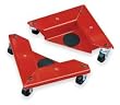 Industrial Grade 2TUT2 Corner Dolly, Cabinet, 1320 Lb, PK 4