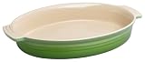 Le Creuset Stoneware 14-Inch Oval Baking Dish, Kiwi