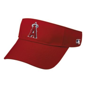 MLB ADULT Los Angeles ANGELS Home RED VISOR Adjustable Velcro TWILL