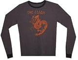 THE CLASH - Orange Dragon - Charcoal Longsleeve Thermal Shirt