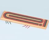 TWO TRACK CRIBBAGE BOARD by Fame Products