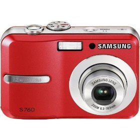 Samsung S760 Red 7.0 Megapixel Digital Camera with 3x Optical Zoom