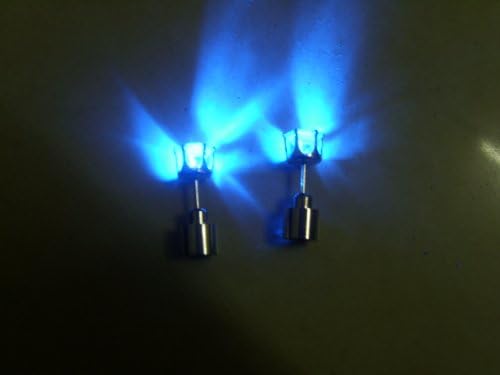 Flashing Blue Light up Led Earrings (Blue Crown)