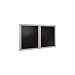 Changeable Enclosed Letterboard with 2 Door and Aluminum Fram, 4' x 3' (GHEPA23648BXBK) Category: Presentation Boards In Out