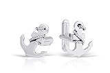 Unique Oxidized Sterling Silver Anchor Cufflinks