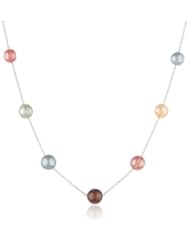 Honora "Gelato" Freshwater Cultured Pearl and Chain Necklace, 17"