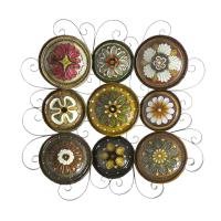 Southern Enterprises Grid Italian Plates Wall Art