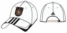 ADIDAS Cap DFB, weiß/schwarz, 2