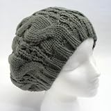 Sunny Disposition Cable Knit Cap in Gray