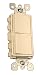 Leviton 5634-T 15 Amp, 120/277 Volt, Decora Brand Style Single-Pole, AC Combination Switch, Commercial Grade, Grounding, Light Almond
