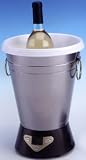 Rotating Wine Bottle Chiller Bucket with Lights and Music Electric
