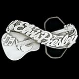Elvis Presley's Name and Guitar Belt Buckle - Name & Guitar Pewter Belt Buckle