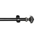 Classic Home Square Drapery Rod - Espresso Wood (7')