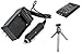 Replacement Battery PLUS Mini Battery Travel Charger for Specific Digital Camera and Camcorder Models / Compatible with KODAK KLIC-5001, SANYO DB-L50, DB-L50AU, KODAK EasyShare: DX6490, DX7440, DX7590, DX7630, P712, P850, P880, Z730, Z7590, Z760, SANYO Xacti: DMX-FH11, DMX-HD1010, DMX-HD2000, DMX-WH1, VPC-HD1000, VPC-HD1010, VPC-HD2000, VPC-WH1, Xacti VPC-TH1 Charges with Intelligent Charge Technology - Includes Car Adapter and Mini Tripod with Expandable Legs Replacement Battery PLUS Mini Battery Travel Charger for Specific Digital Camera and Camcorder Models / Compatible with KODAK KLIC-5001, SANYO DB-L50, DB-L50AU, KODAK EasyShare: DX6490, DX7440, DX7590, DX7630, P712, P850, P880, Z730, Z7590, Z760, SANYO Xacti: DMX-FH11, DMX-HD1010, DMX-HD2000, DMX-WH1, VPC-HD1000, VPC-HD1010, VPC-HD2000, VPC-WH1, Xacti VPC-TH1 Charges with Intelligent Charge Technology - Includes Car Adapter and Mini Tripod with Expandable Legs