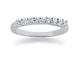 0.27 diamond wedding band in Platinum