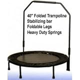 Sporting Goods : 40' Folding Rebounder Trampoline W/folding Legs & Stabalizer Bar + Free Bag