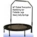 Search : 40" Folding Rebounder Trampoline W/folding Legs & Stabalizer Bar + Free Bag