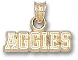 Texas A&M Aggies Solid 10K Gold ''AGGIES'' Pendant