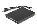 Produkt-Bild: Externes USB 2.0 Diskettenlaufwerk Floppy * 3,5" f&uuml;r 1,44MB Disketten * extern * portable / portabel * Windows 7 m&ouml;glich * NEU